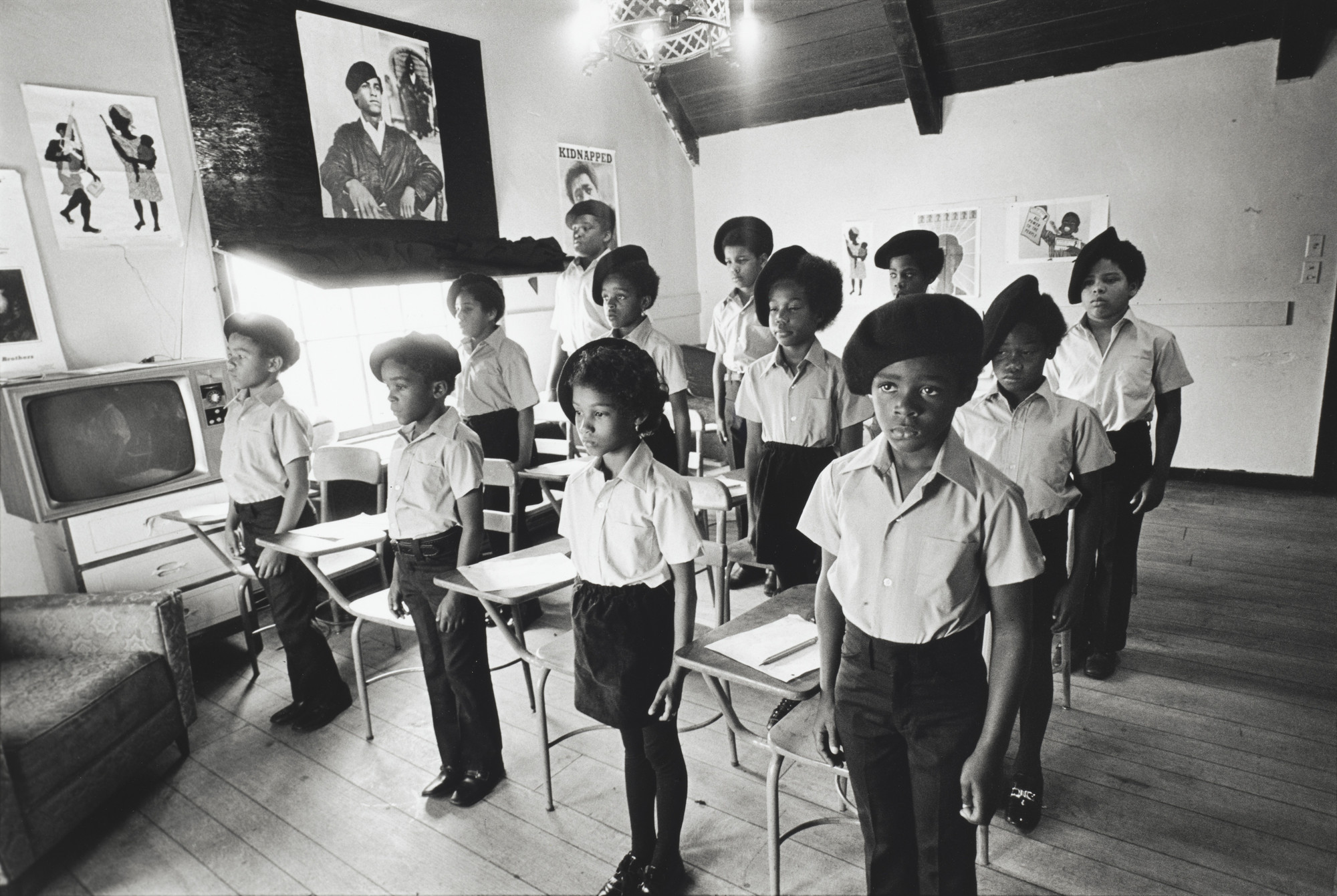 Stephen Shames. Black Panther children in a classroom at the