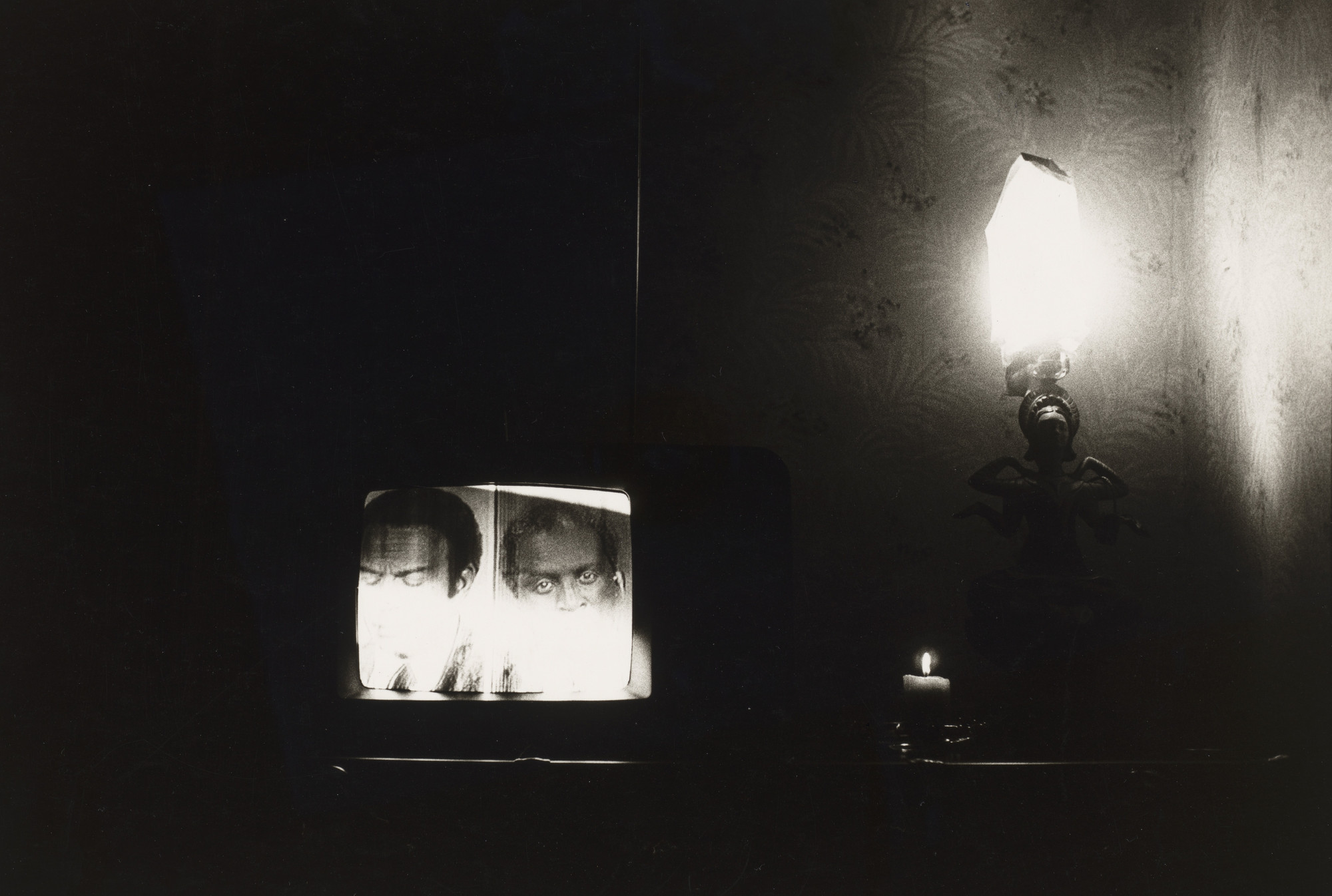 Ming Smith. Andrew Young and Vernon Jordan on Television, New York, NY. 1974