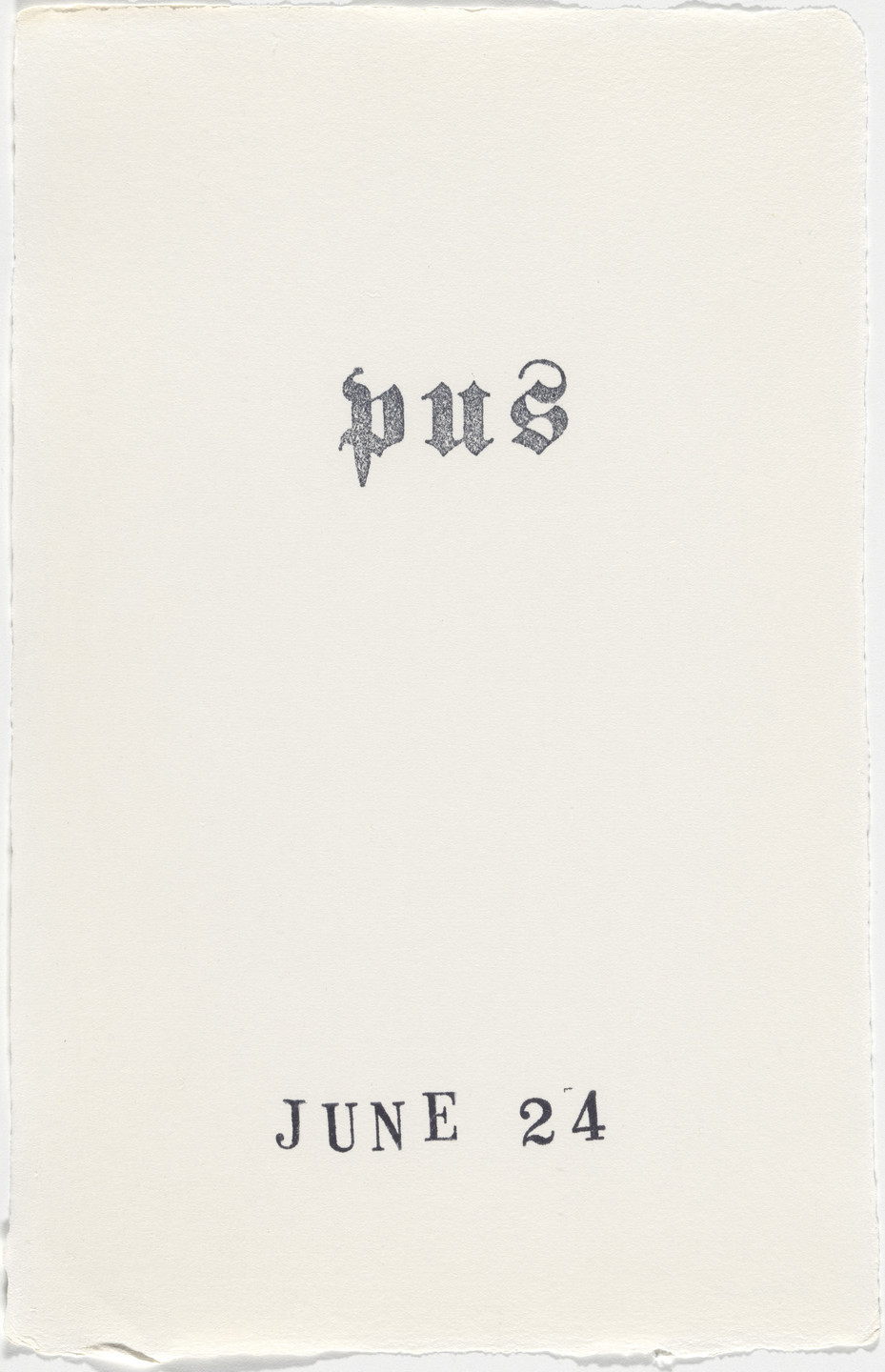 Kiki Smith. Untitled (Book of Hours). 1986–2003