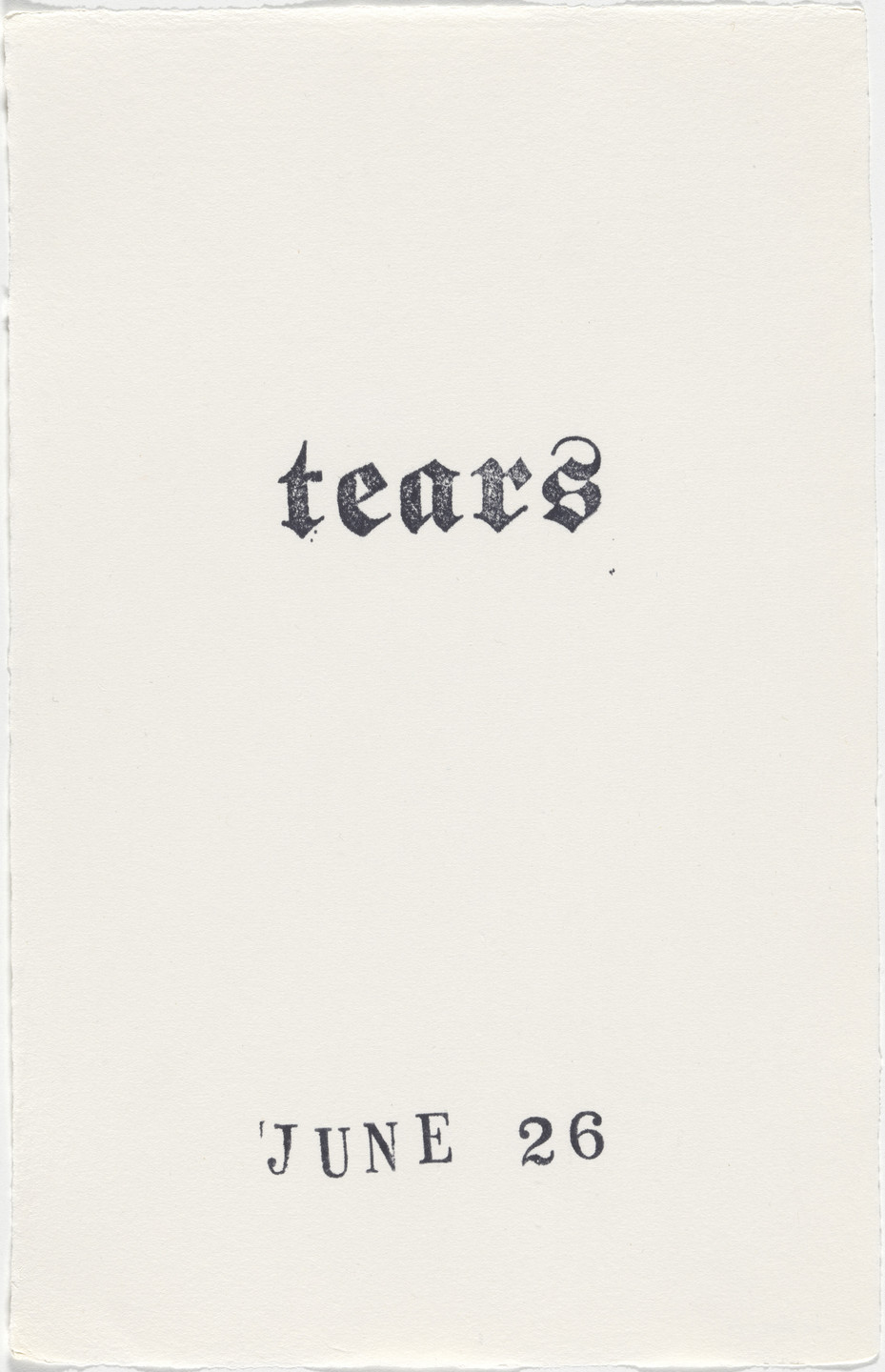 Kiki Smith. Untitled (Book of Hours). 1986–2003
