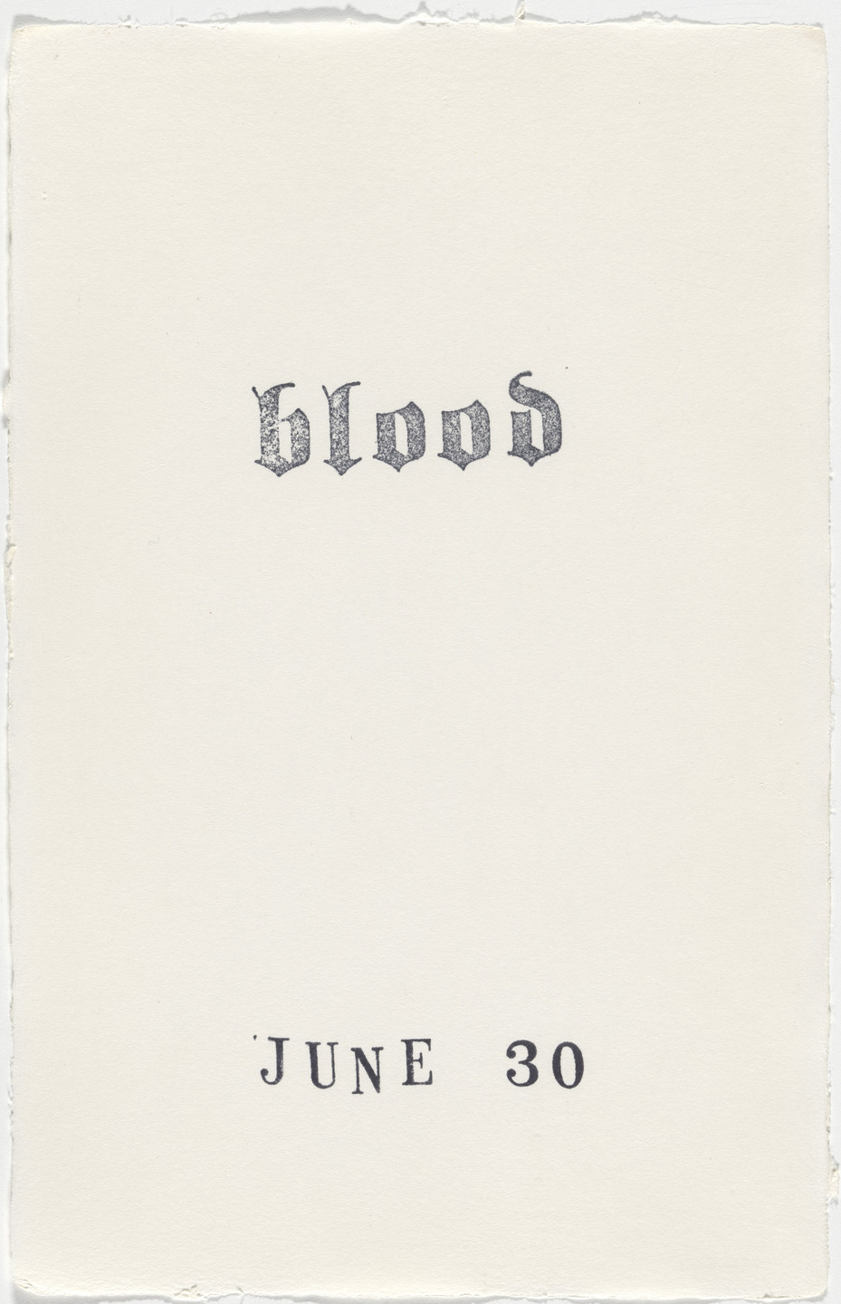 Kiki Smith. Untitled (Book of Hours). 1986–2003