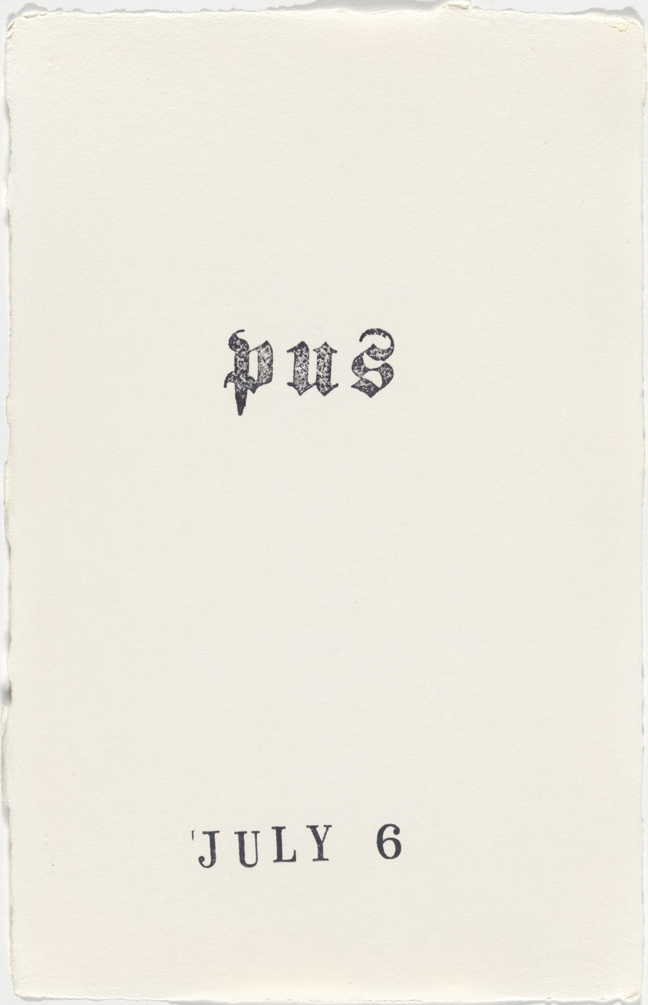 Kiki Smith. Untitled (Book of Hours). 1986–2003