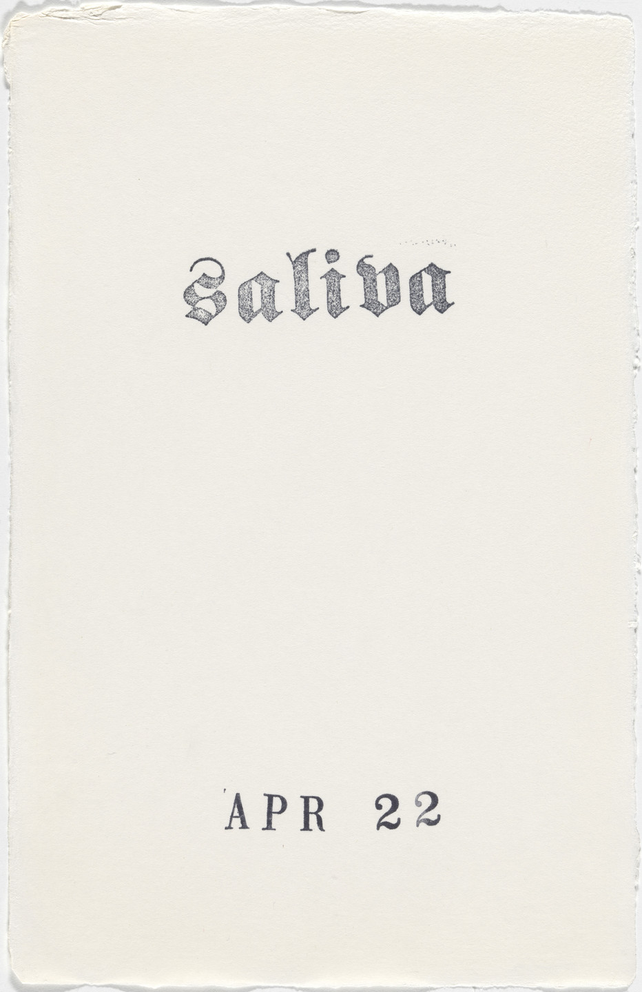 Kiki Smith. Untitled (Book of Hours). 1986–2003