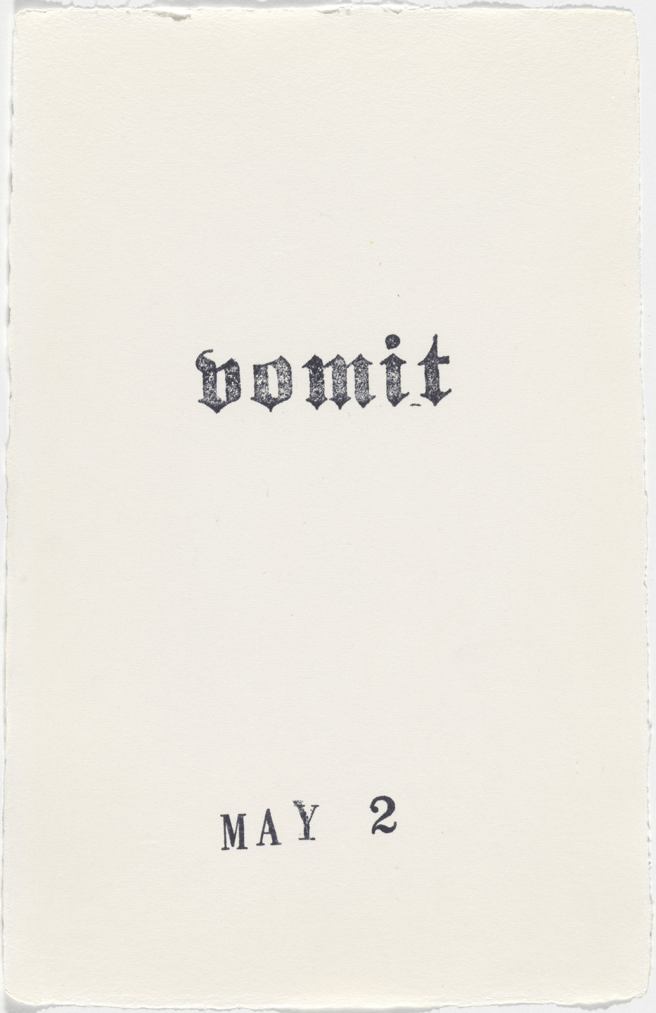 Kiki Smith. Untitled (Book of Hours). 1986–2003