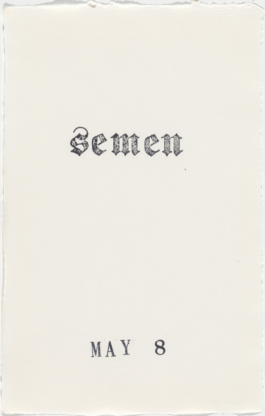 Kiki Smith. Untitled (Book of Hours). 1986–2003