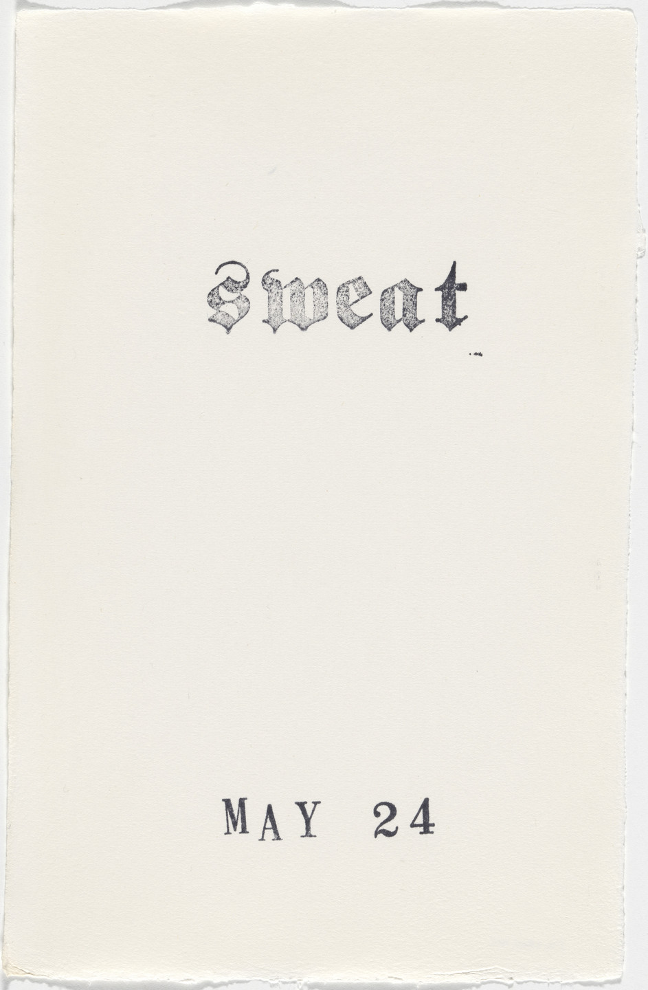 Kiki Smith. Untitled (Book of Hours). 1986–2003