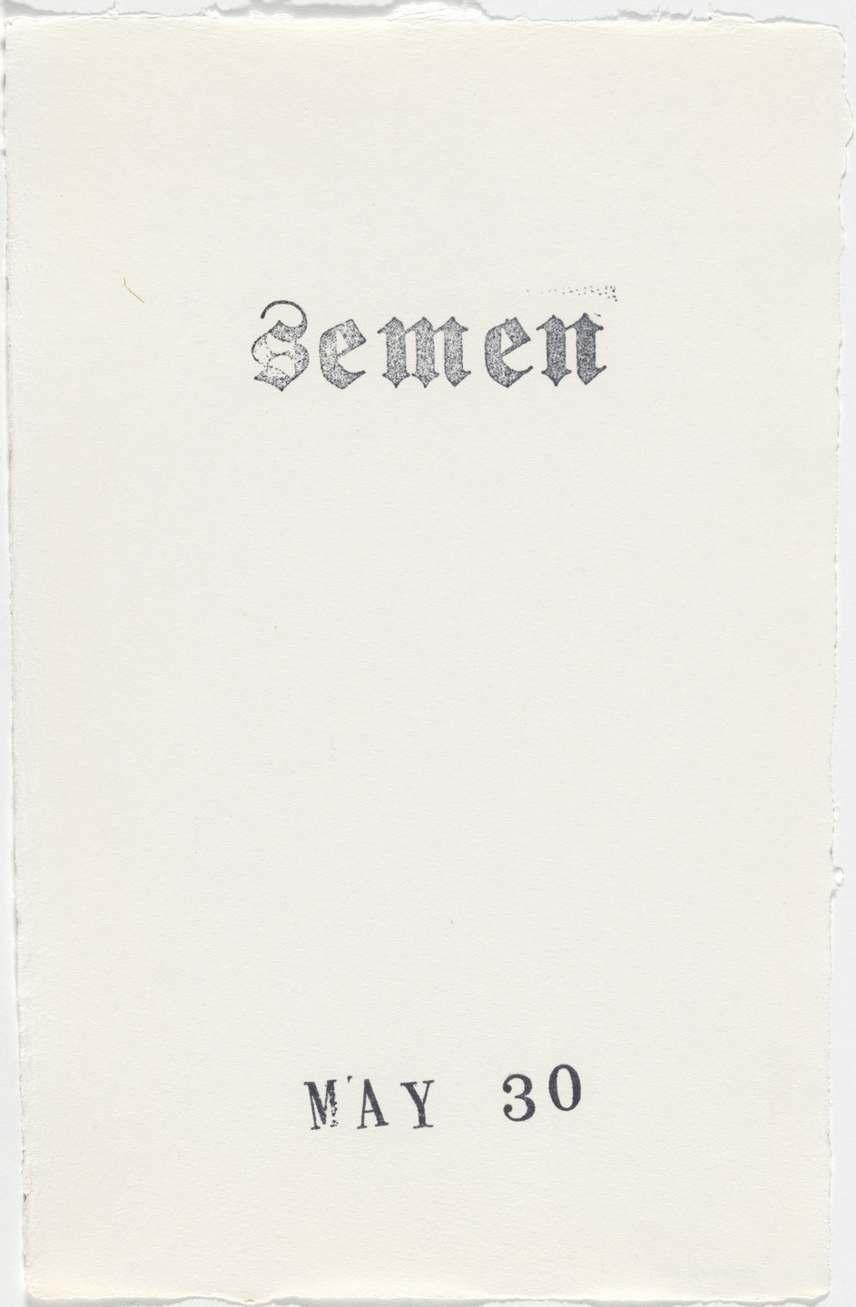 Kiki Smith. Untitled (Book of Hours). 1986–2003