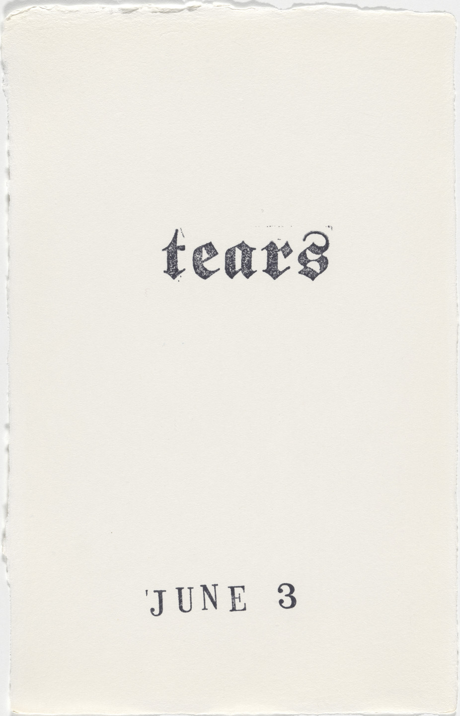 Kiki Smith. Untitled (Book of Hours). 1986–2003