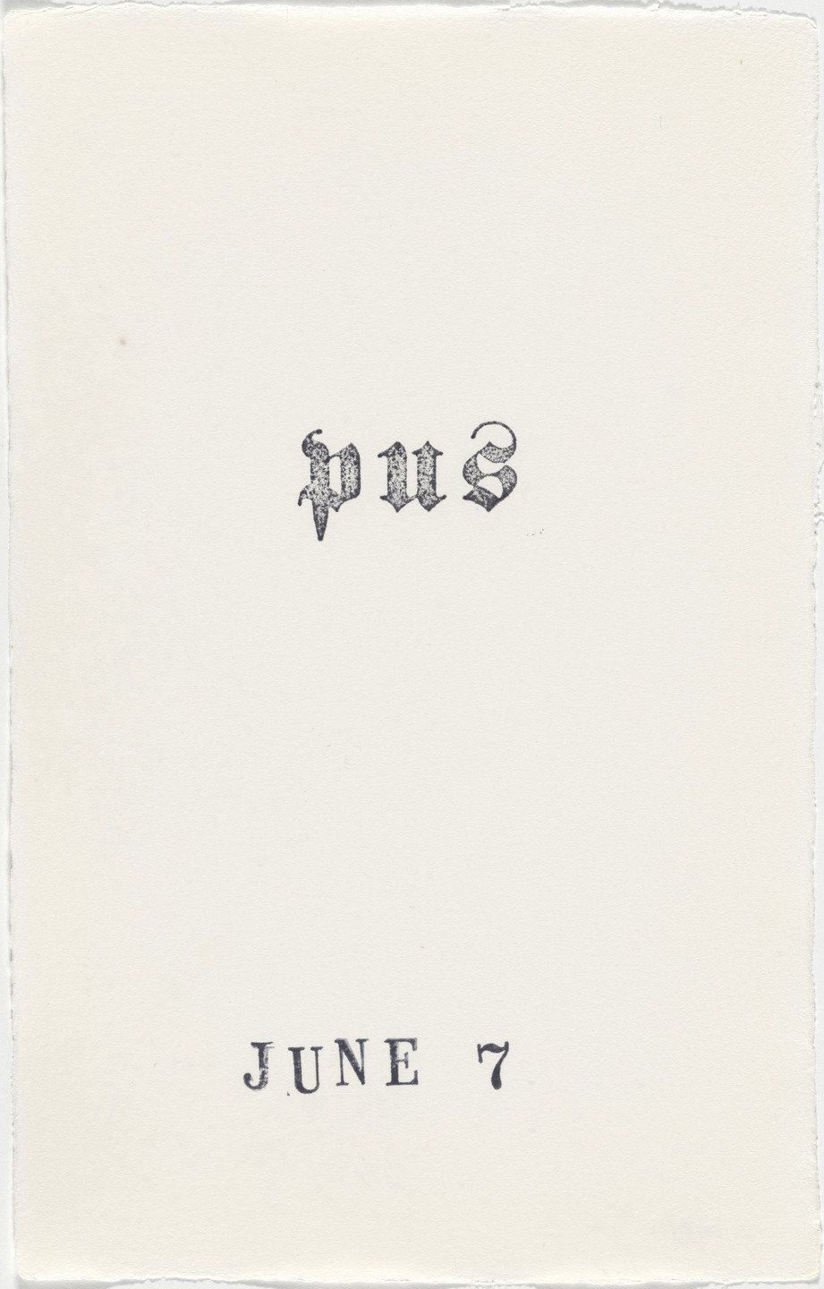 Kiki Smith. Untitled (Book of Hours). 1986–2003
