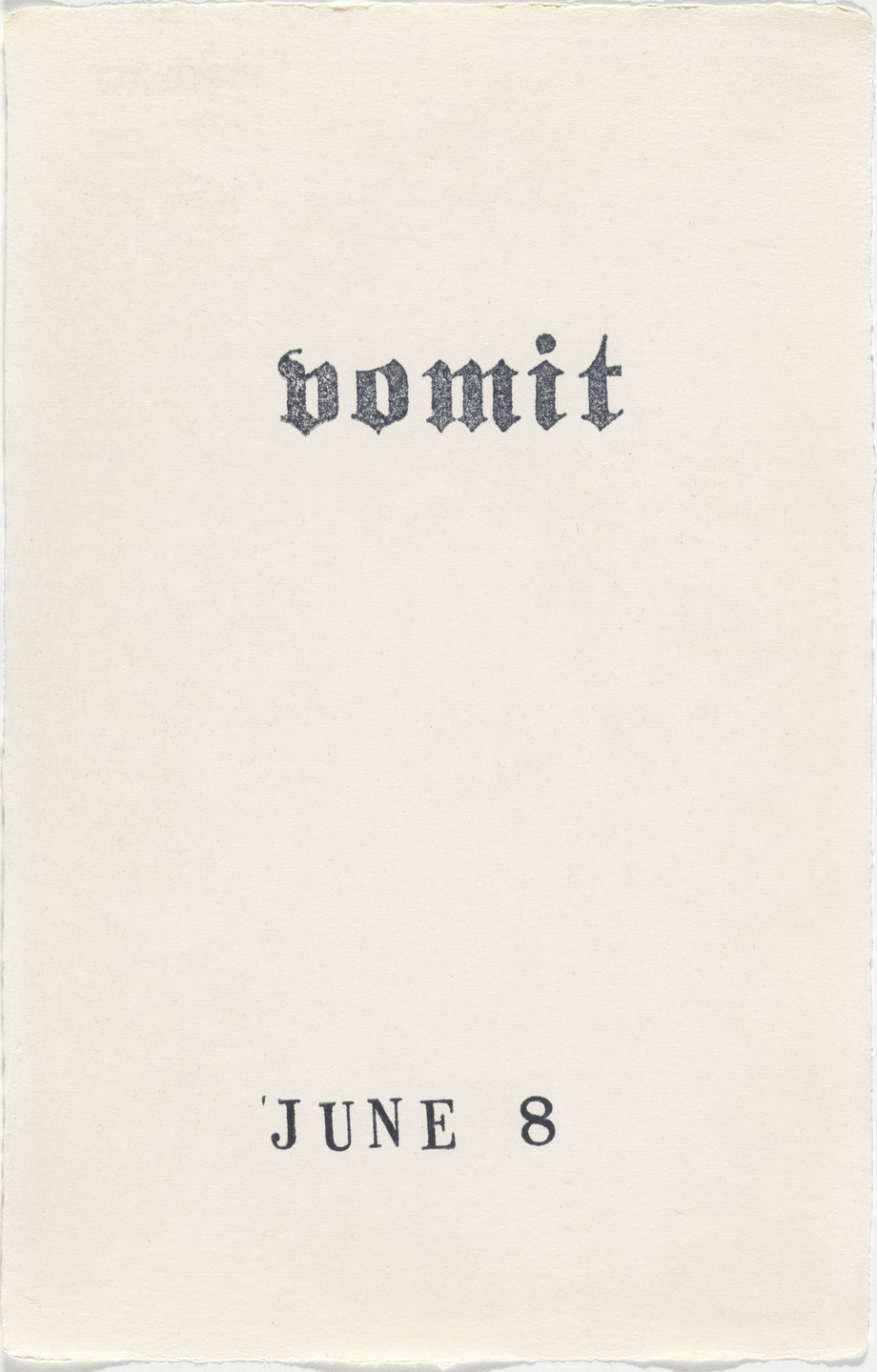 Kiki Smith. Untitled (Book of Hours). 1986–2003