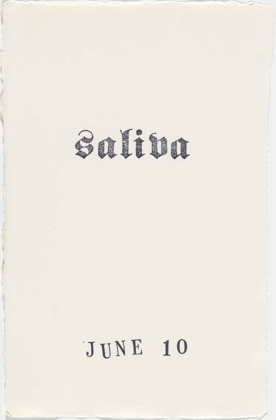 Kiki Smith. Untitled (Book of Hours). 1986–2003
