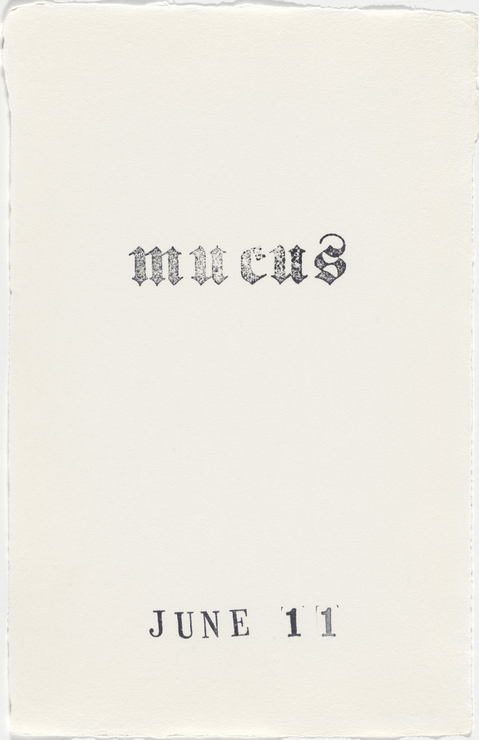 Kiki Smith. Untitled (Book of Hours). 1986–2003