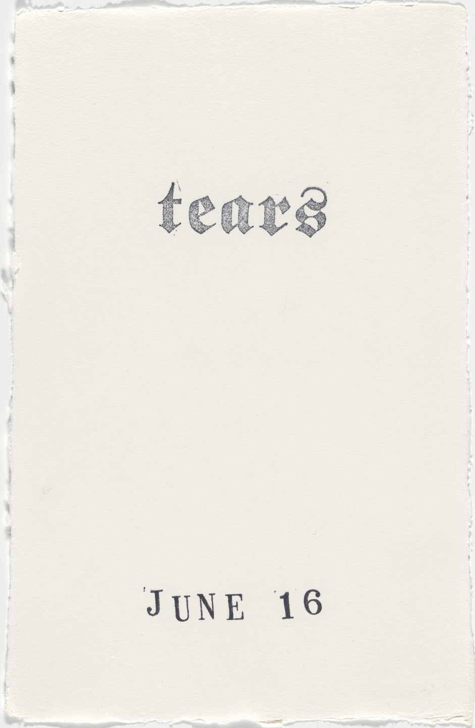 Kiki Smith. Untitled (Book of Hours). 1986–2003