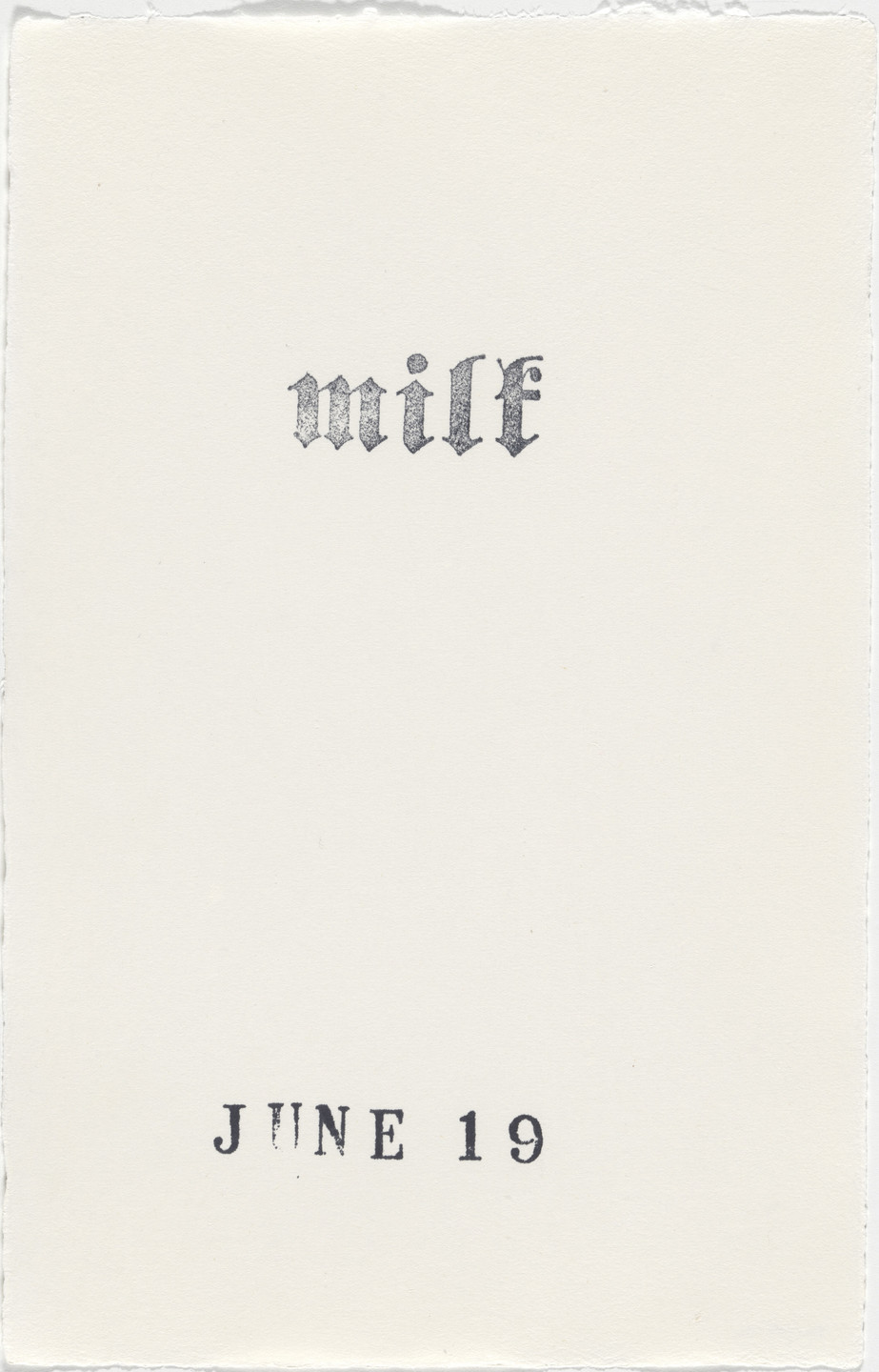 Kiki Smith. Untitled (Book of Hours). 1986–2003