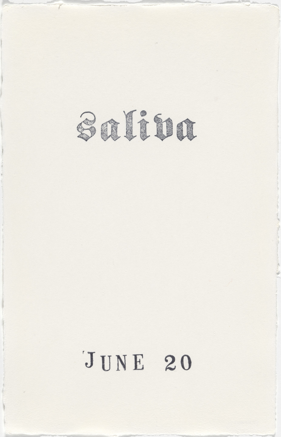 Kiki Smith. Untitled (Book of Hours). 1986–2003