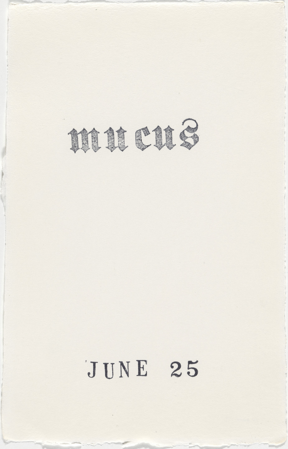 Kiki Smith. Untitled (Book of Hours). 1986–2003