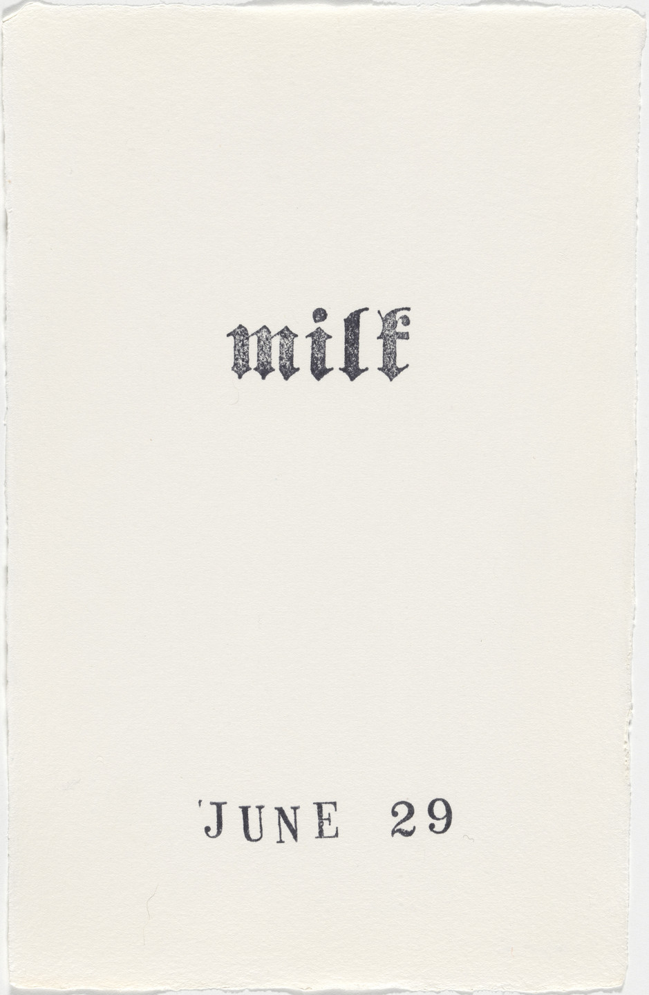 Kiki Smith. Untitled (Book of Hours). 1986–2003