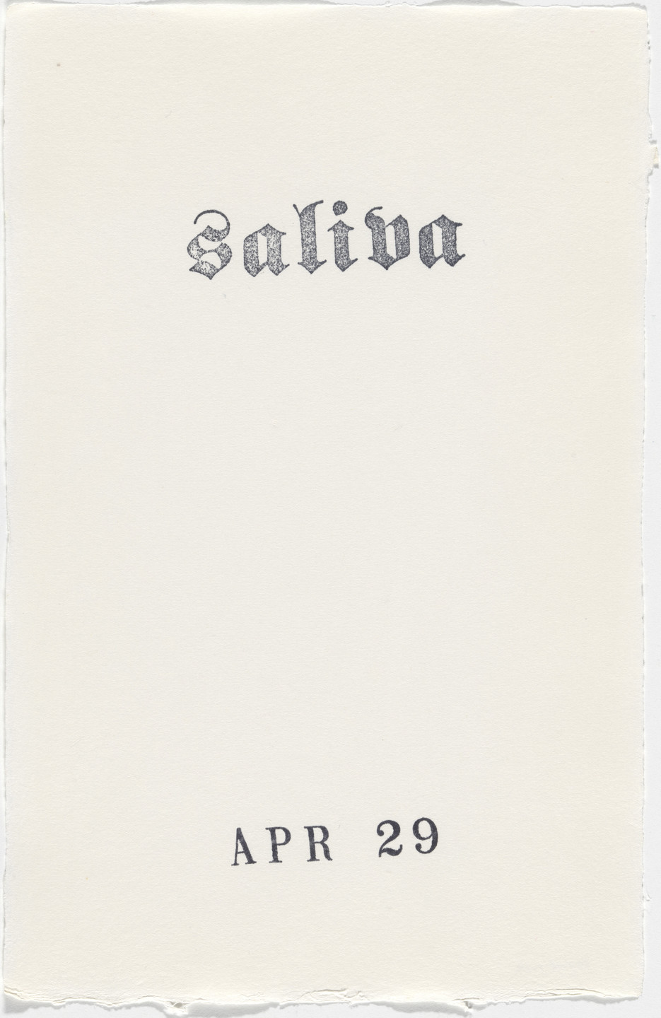 Kiki Smith. Untitled (Book of Hours). 1986–2003