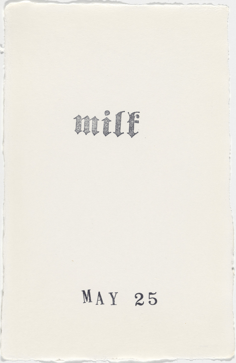 Kiki Smith. Untitled (Book of Hours). 1986–2003