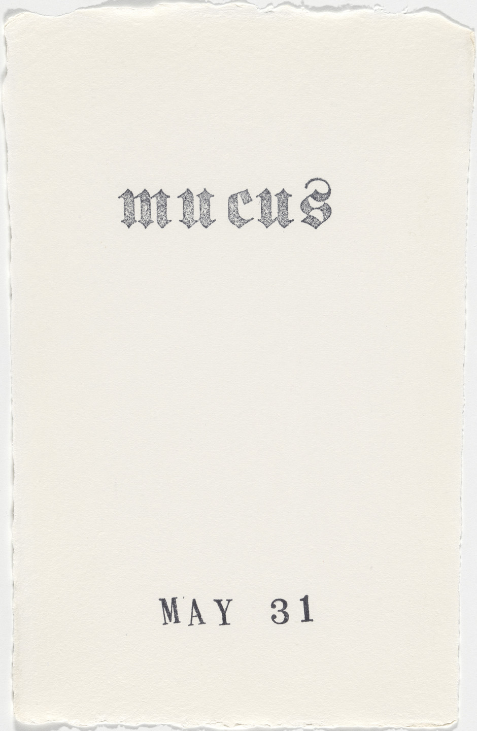 Kiki Smith. Untitled (Book of Hours). 1986–2003