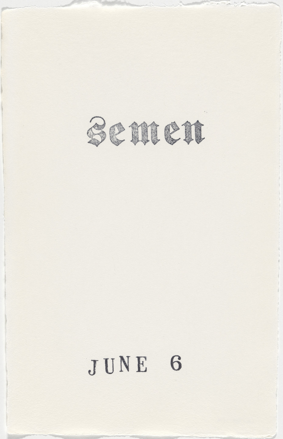 Kiki Smith. Untitled (Book of Hours). 1986–2003