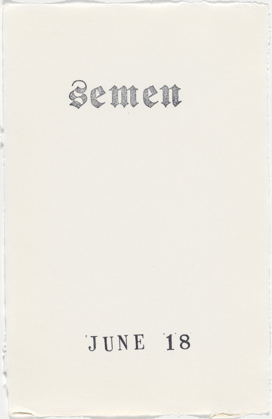 Kiki Smith. Untitled (Book of Hours). 1986–2003