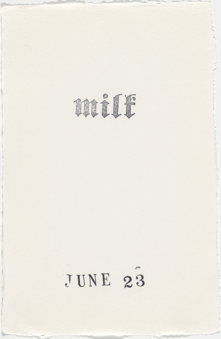 Kiki Smith. Untitled (Book of Hours). 1986–2003