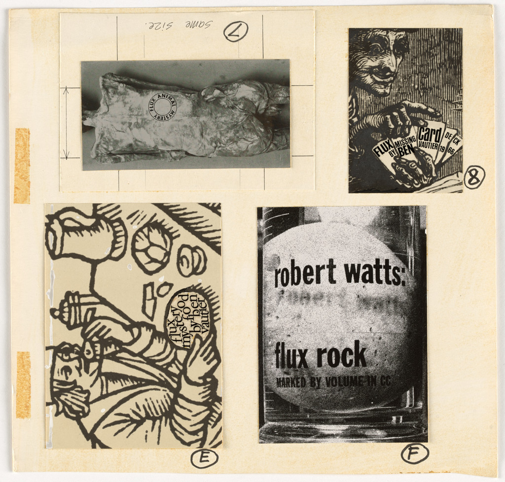 Mechanicals for Mystery Flux Animal, Flux Missing Card Deck, Flux Mystery Food, and Flux Rocks Marked by Volume in cc