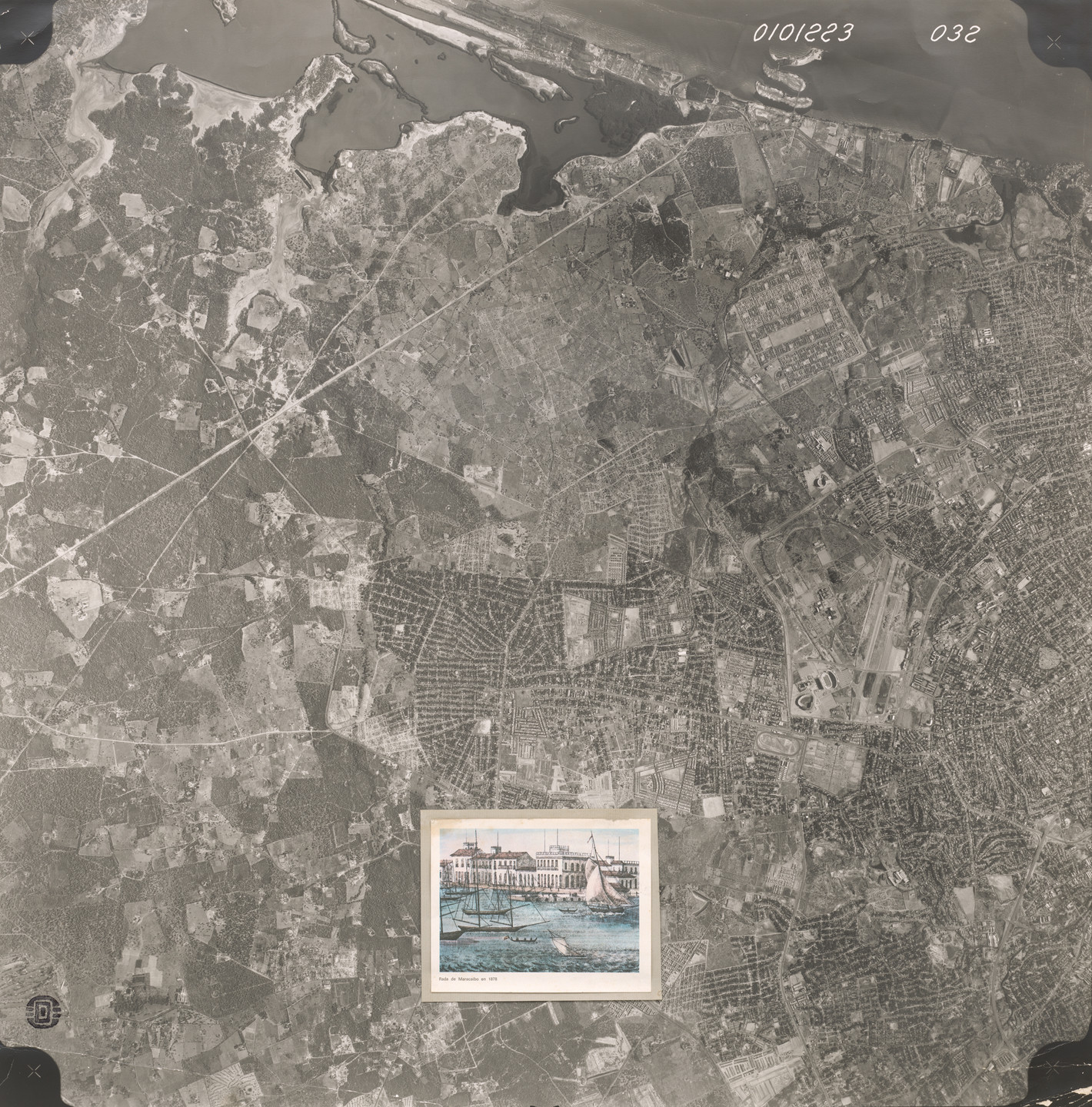 Claudio Perna. Aerial view of Maracaibo. c. 1985