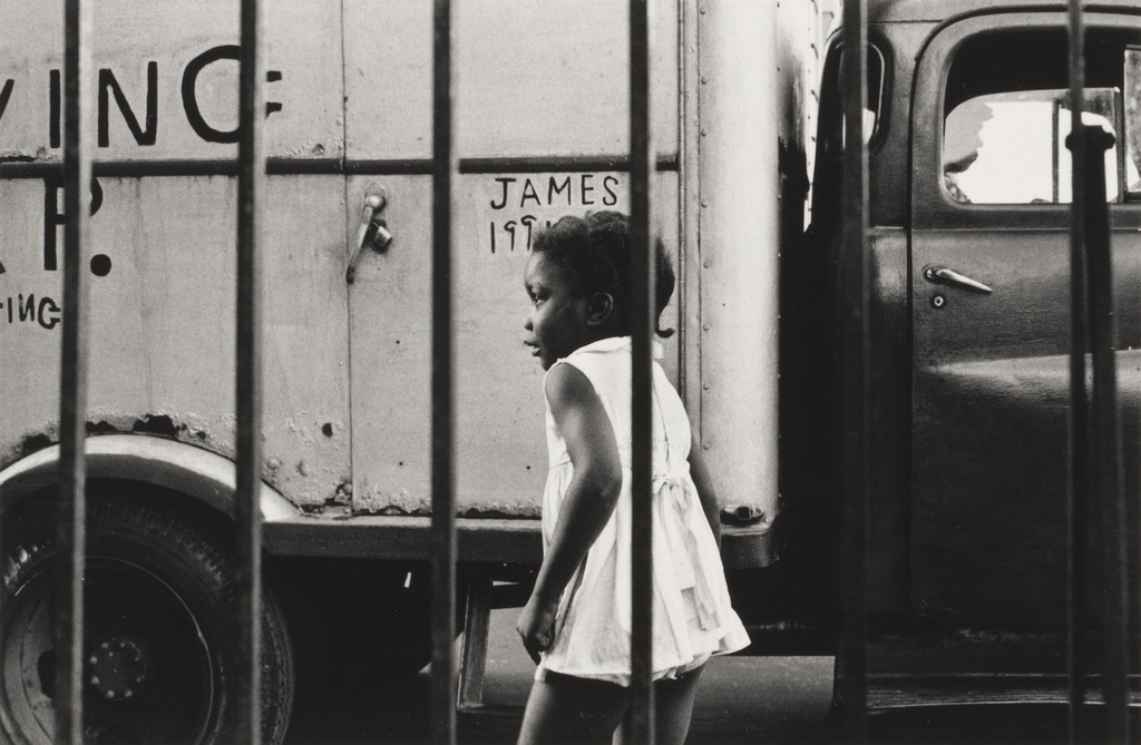 Young Girl in Front of Truck, 120th Street, Harlem, NY