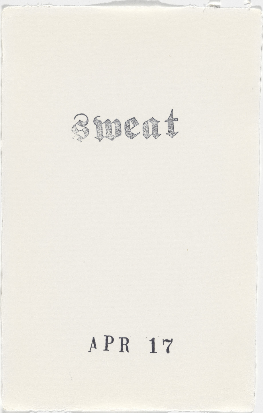 Kiki Smith. Untitled (Book of Hours). 1986–2003