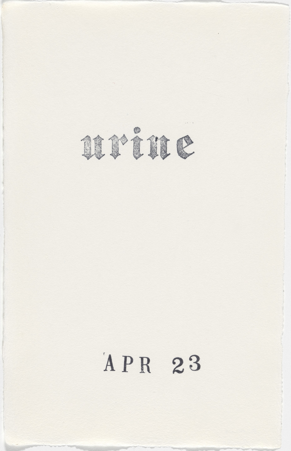 Kiki Smith. Untitled (Book of Hours). 1986–2003