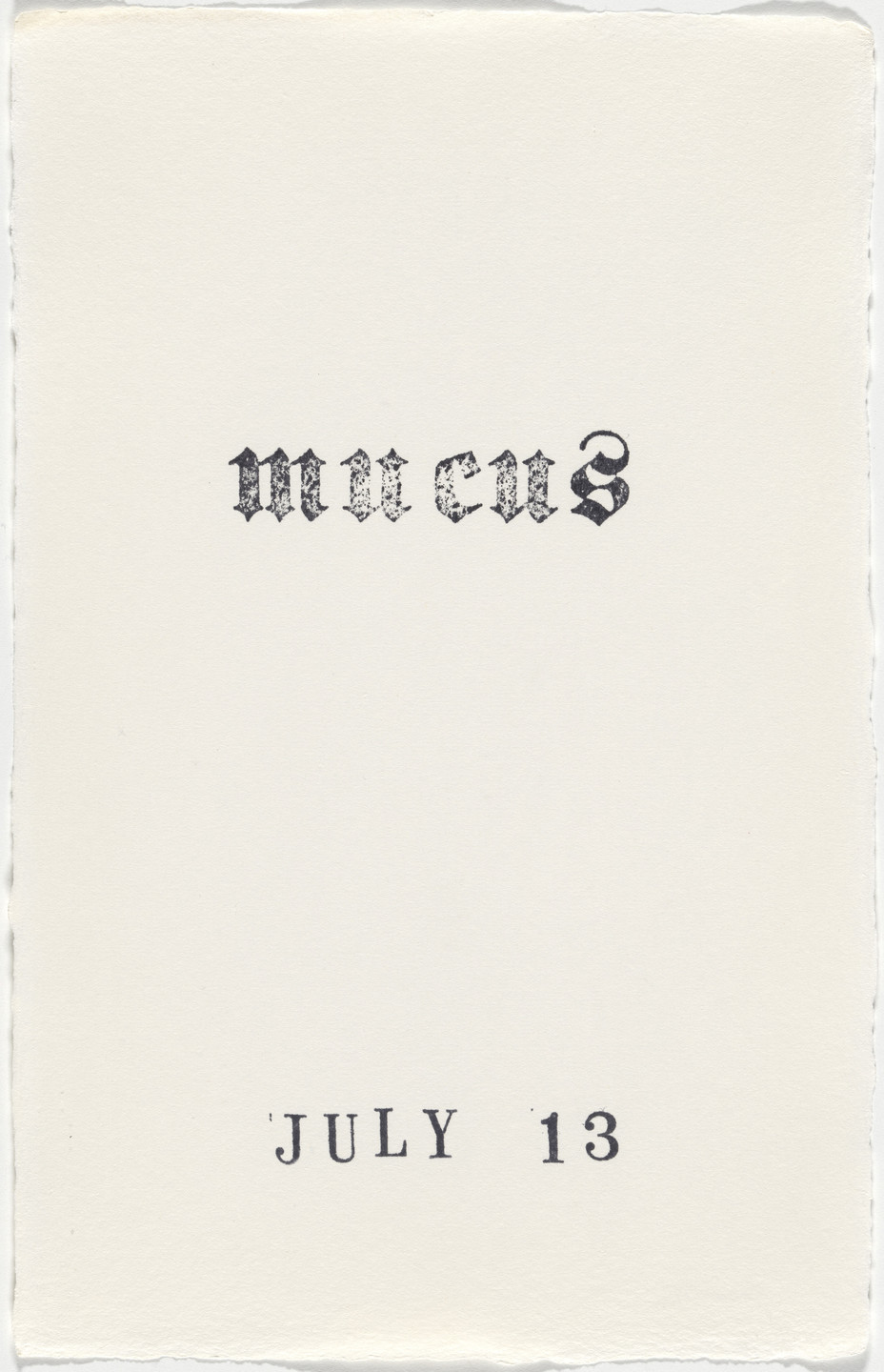 Kiki Smith. Untitled (Book of Hours). 1986–2003