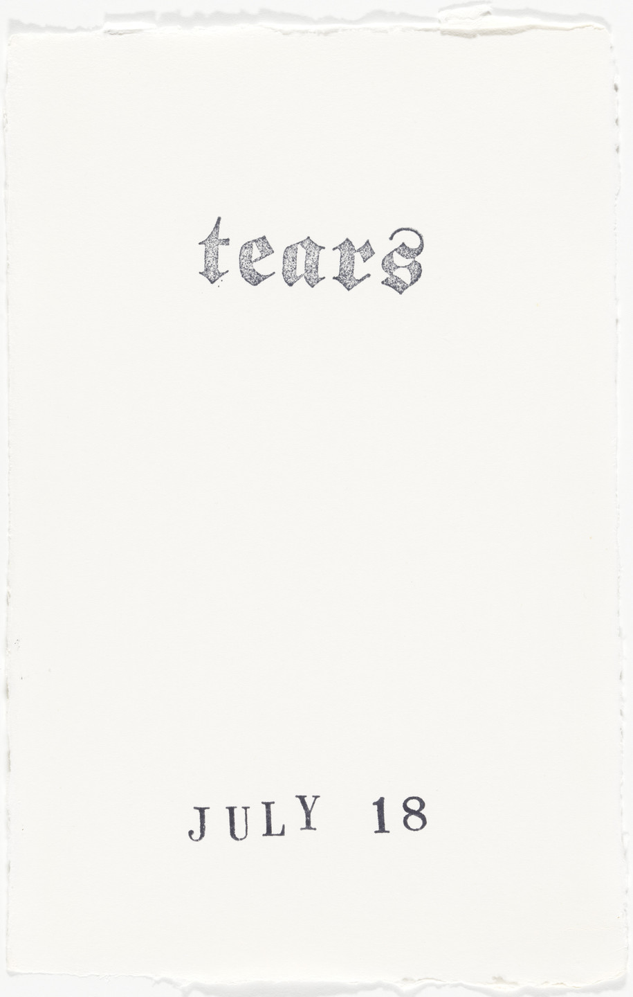 Kiki Smith. Untitled (Book of Hours). 1986–2003