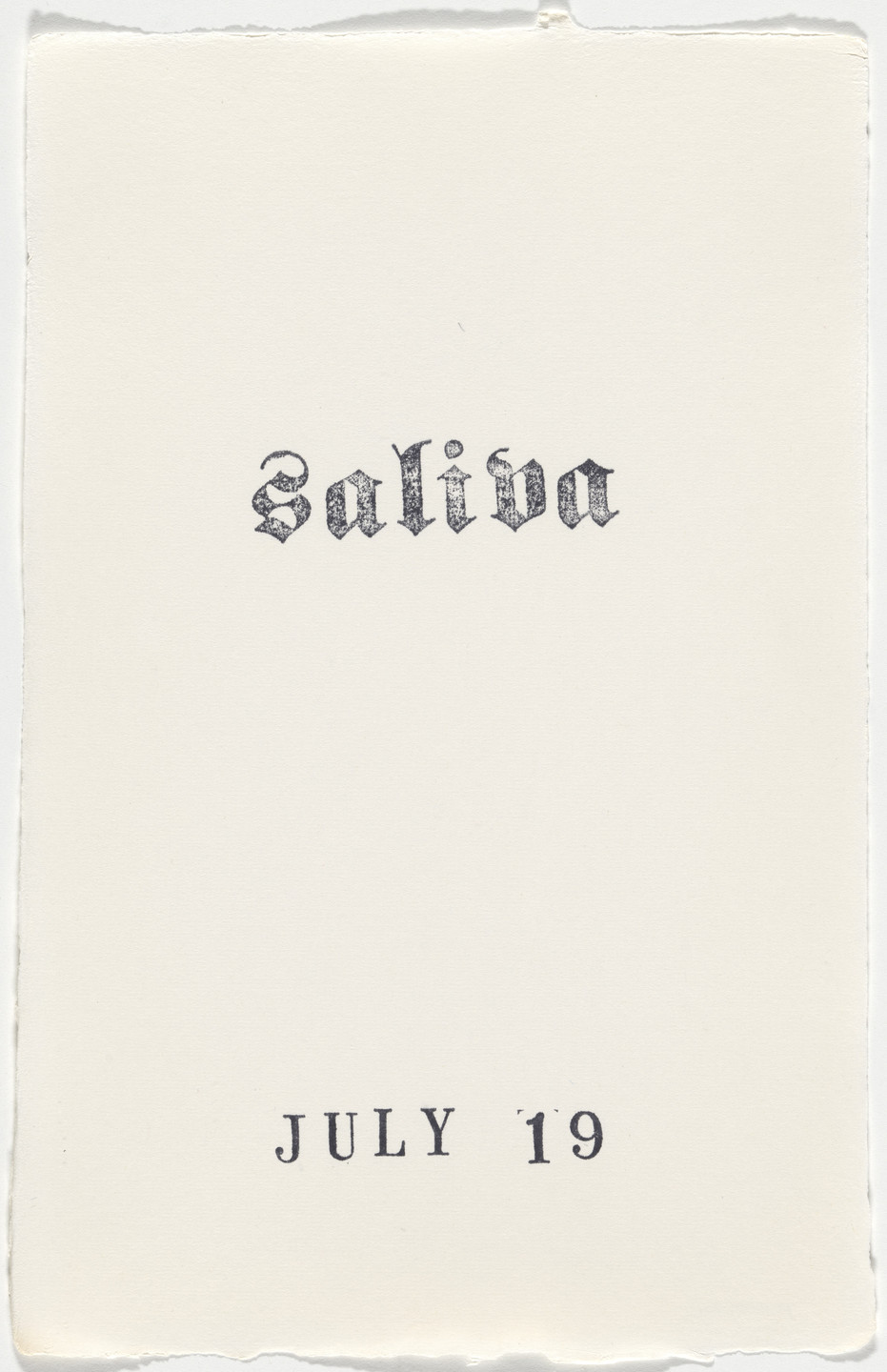 Kiki Smith. Untitled (Book of Hours). 1986–2003