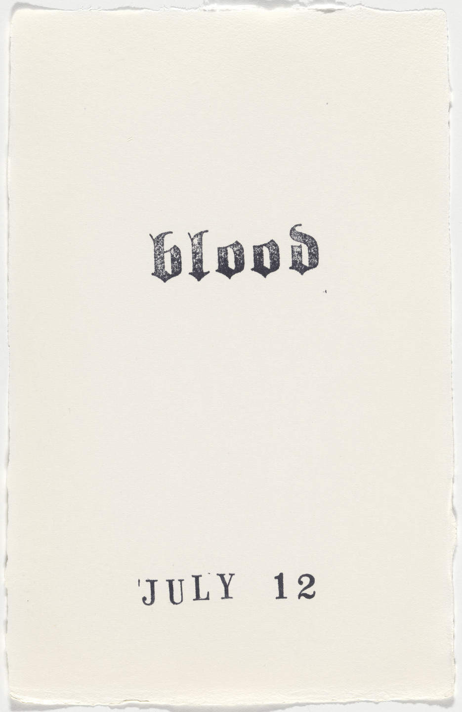 Kiki Smith. Untitled (Book of Hours). 1986–2003