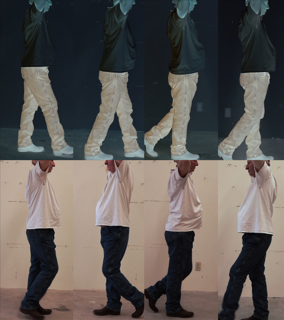 Bruce Nauman. Contrapposto Studies, i through vii. 2015/2016