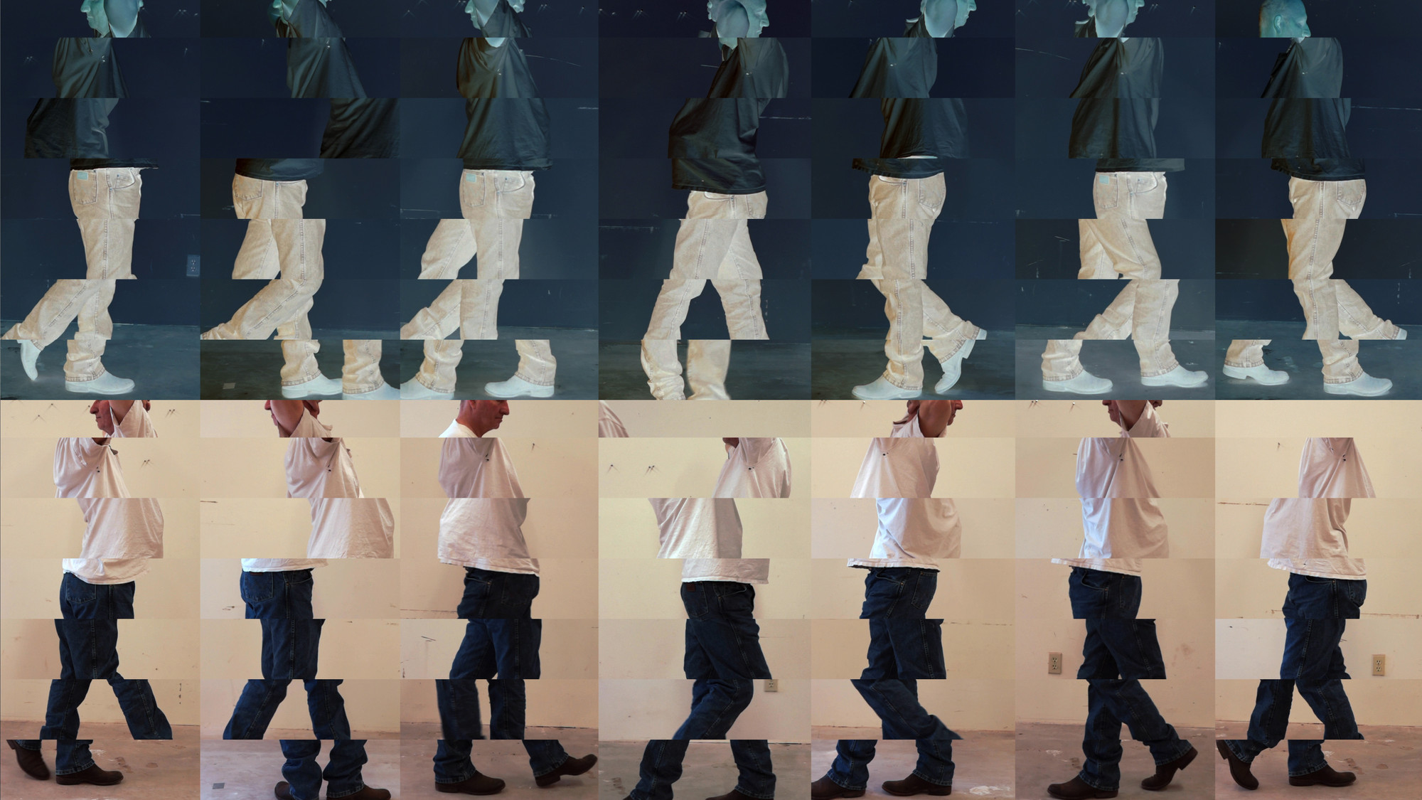 Bruce Nauman. Contrapposto Studies, i through vii. 2015/2016