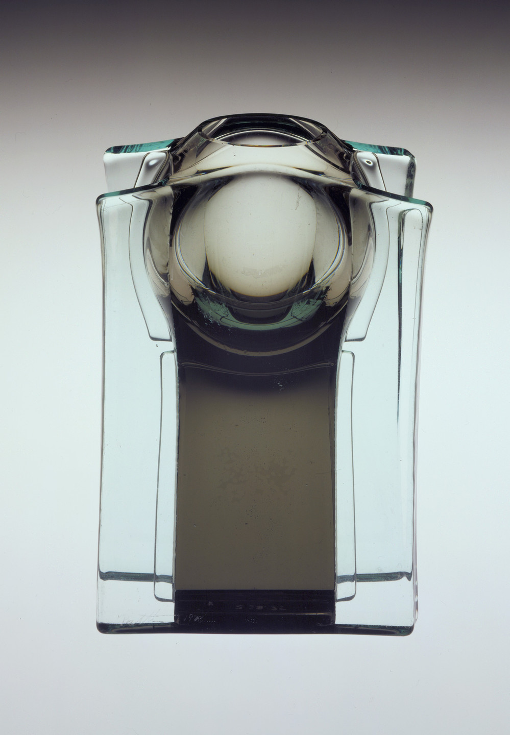 Thomas Patti. Solar Bronze Riser Vase. 1978