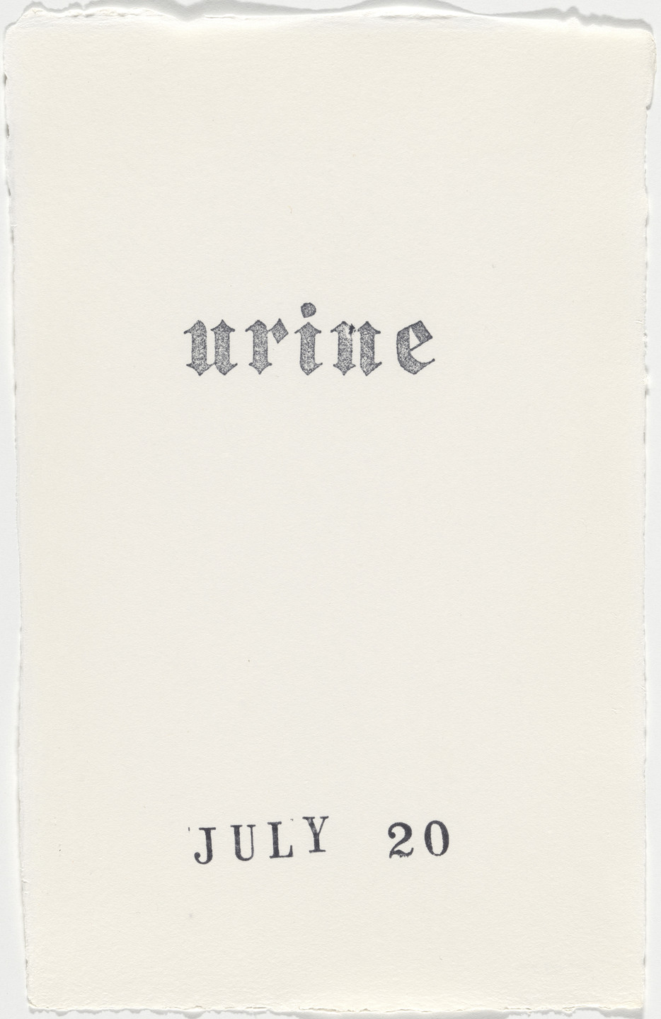 Kiki Smith. Untitled (Book of Hours). 1986–2003
