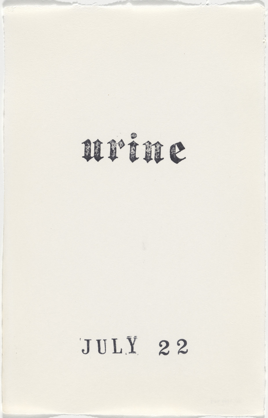 Kiki Smith. Untitled (Book of Hours). 1986–2003