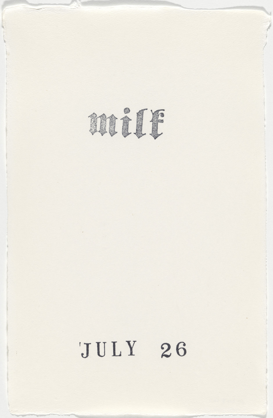 Kiki Smith. Untitled (Book of Hours). 1986–2003