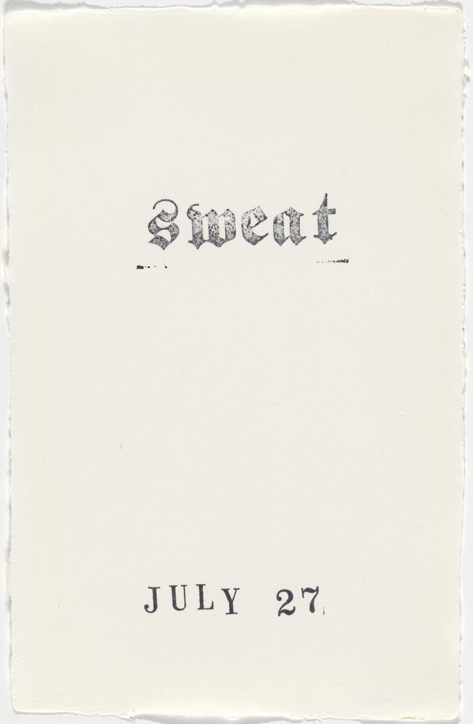 Kiki Smith. Untitled (Book of Hours). 1986–2003