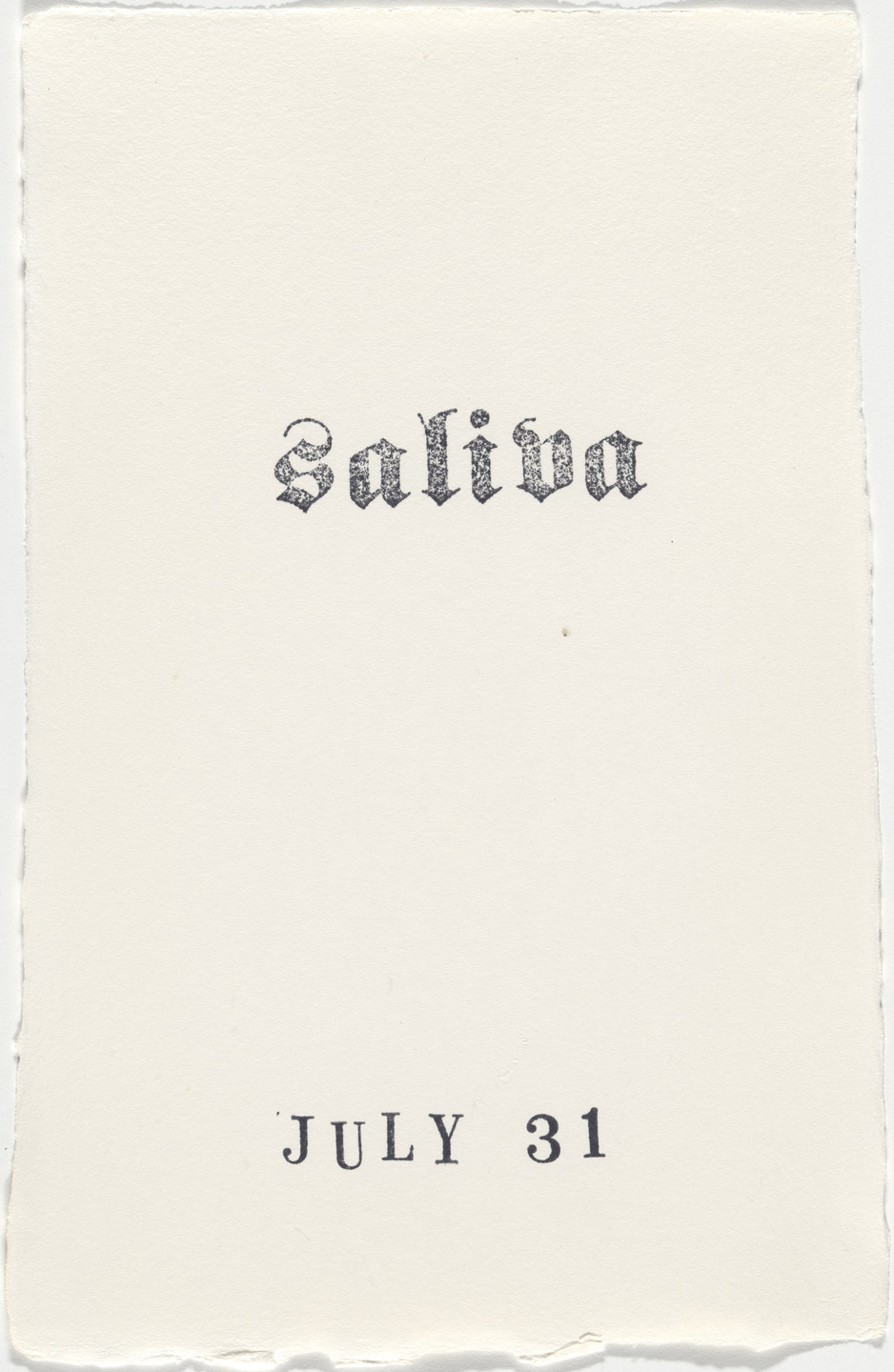 Kiki Smith. Untitled (Book of Hours). 1986–2003