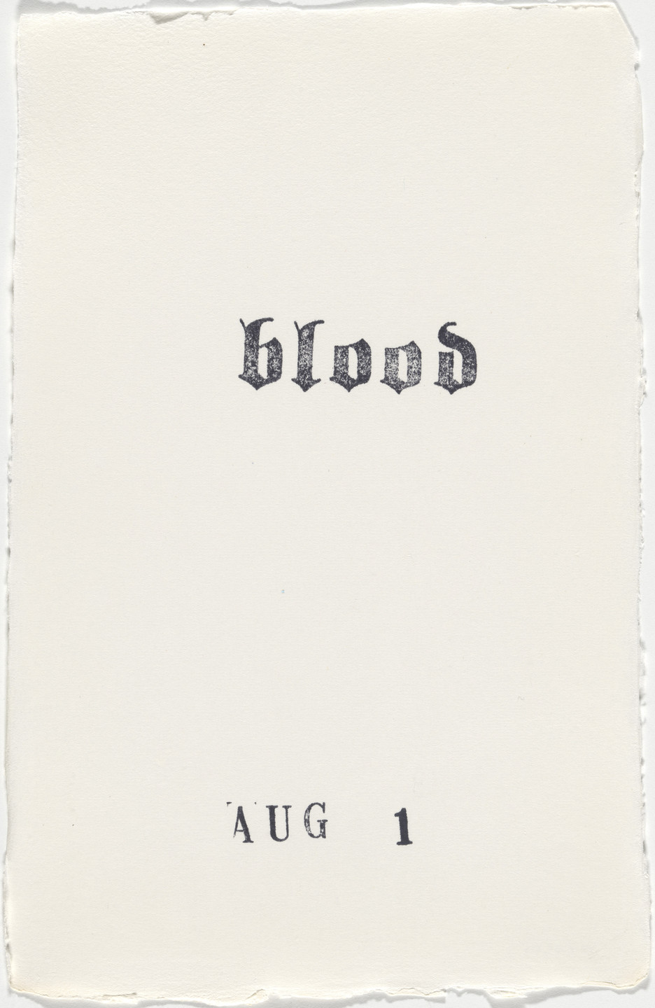 Kiki Smith. Untitled (Book of Hours). 1986–2003