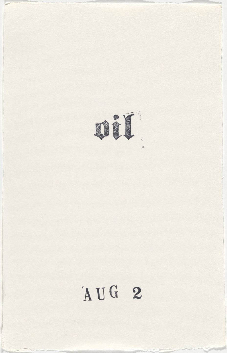 Kiki Smith. Untitled (Book of Hours). 1986–2003