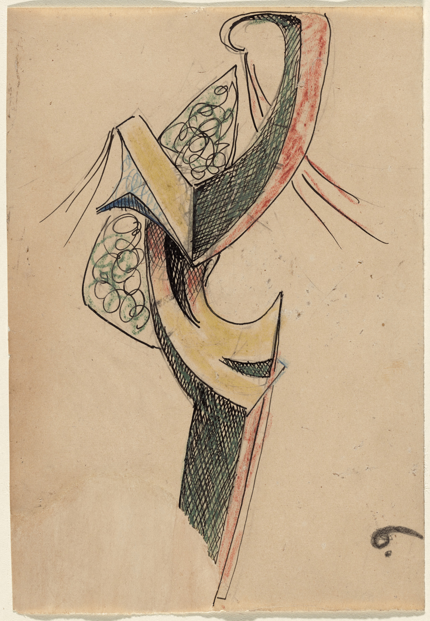 Julio González. Study for Woman Combing Her Hair