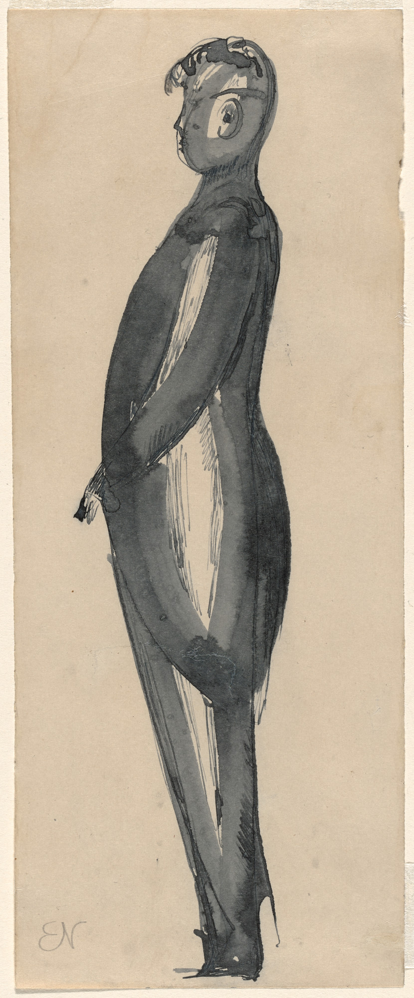 Elie Nadelman. Standing Man, profile
