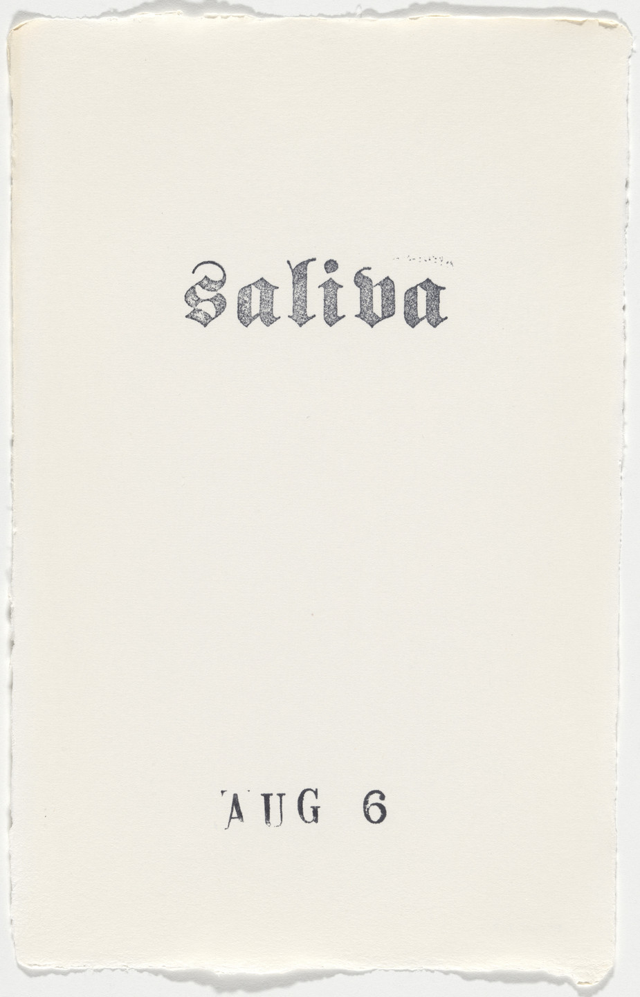 Kiki Smith. Untitled (Book of Hours). 1986–2003