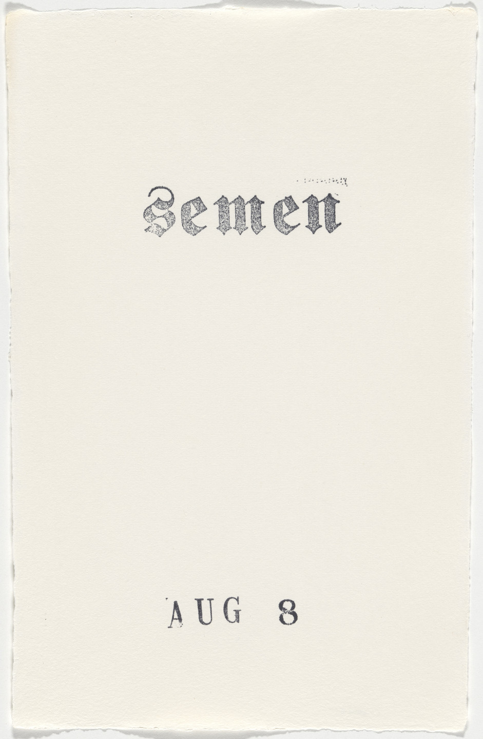 Kiki Smith. Untitled (Book of Hours). 1986–2003